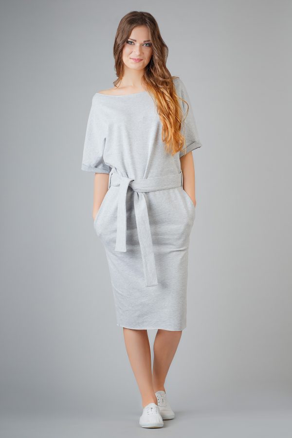 Grey Daydress in Day Dresses with Cotton and Viscose