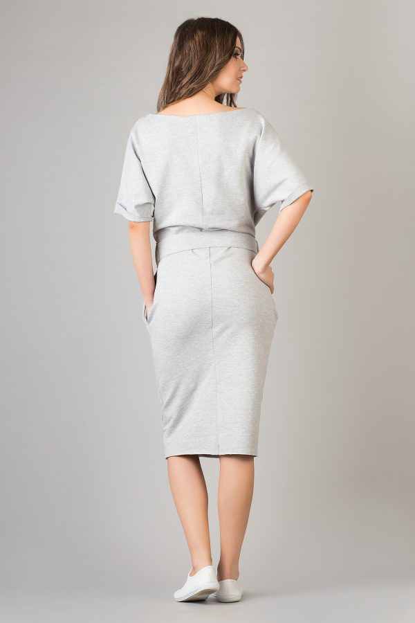 Grey Daydress in Day Dresses with Cotton and Viscose