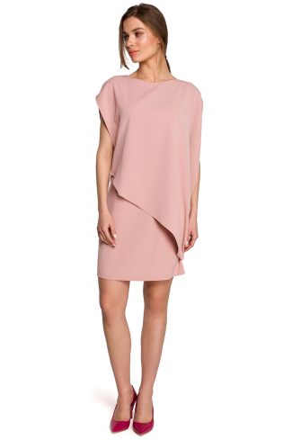 Pink Daydress in Day Dresses with Spandex and Polyester
