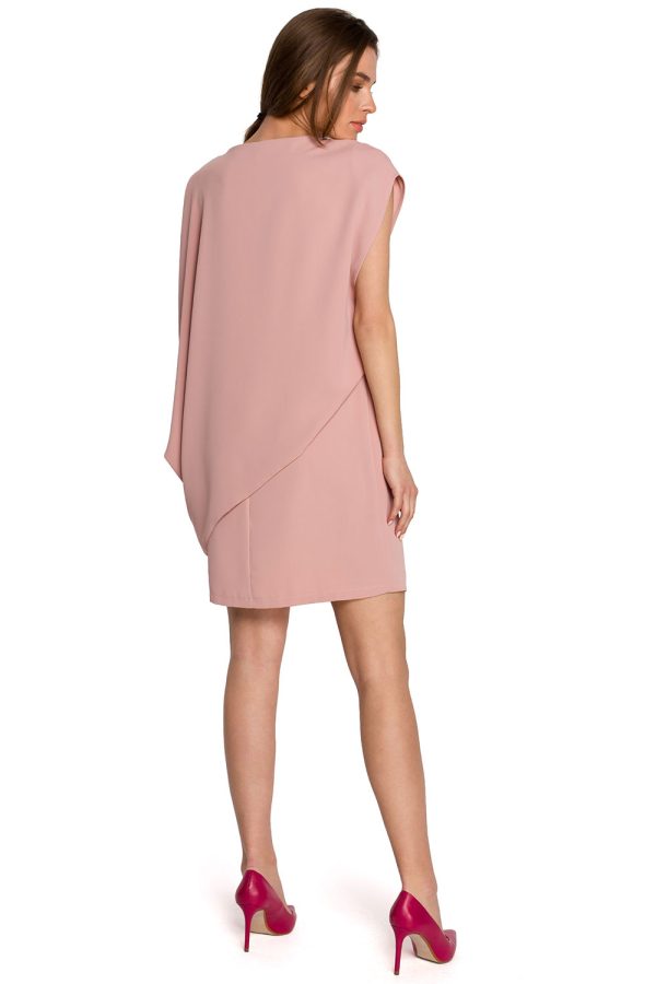 Pink Daydress in Day Dresses with Spandex and Polyester