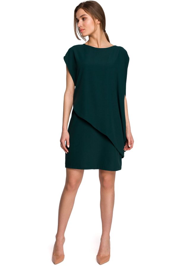 Green Daydress in Day Dresses with Spandex and Polyester
