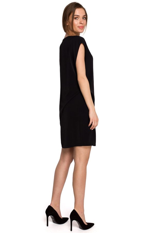 Black Daydress in Day Dresses with Spandex and Polyester