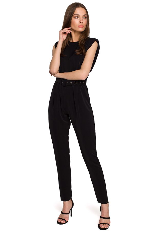 Black Suit in Playsuits For Women with Spandex and Polyester