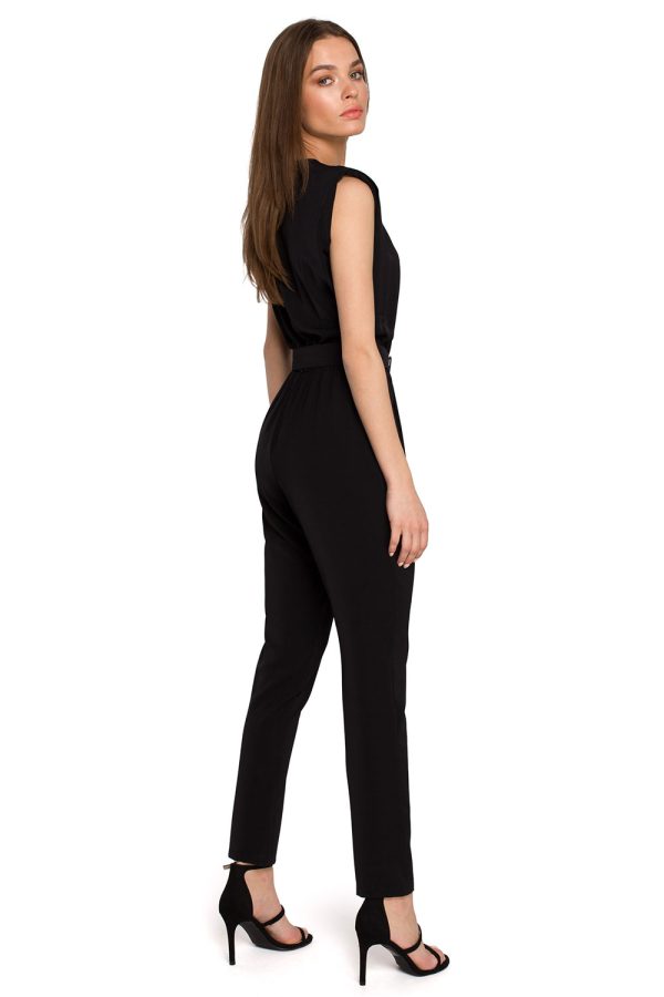 Black Suit in Playsuits For Women with Spandex and Polyester