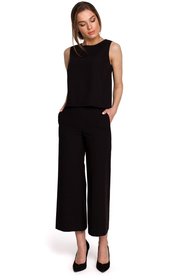 Black Blouse in Women`s Blouses, Tunics with Spandex, Polyester and Viscose