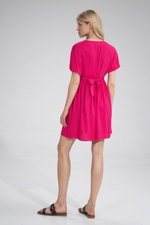 Pink Daydress in Day Dresses with Spandex and Viscose