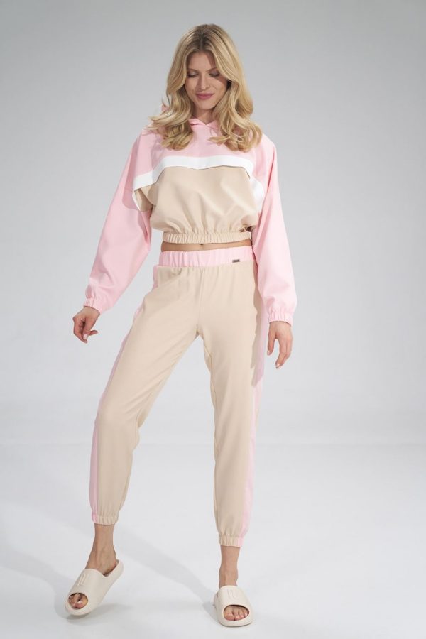 beige Tracksuit trousers model 154689 Figl