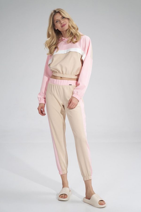 beige Tracksuit trousers model 154689 Figl