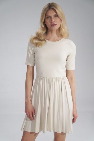 beige Daydress model 154731 Figl