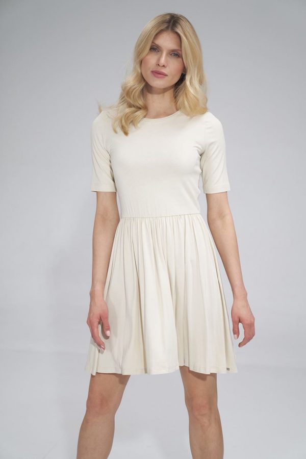beige Daydress model 154731 Figl