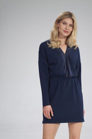 navy blue Daydress model 154742 Figl