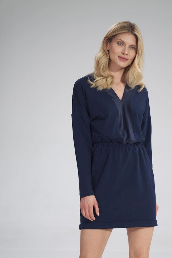 navy blue Daydress model 154742 Figl