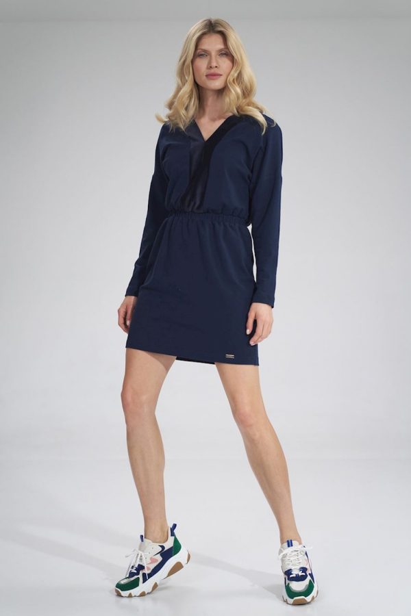 navy blue Daydress model 154742 Figl