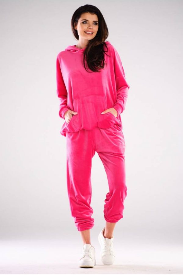 Pink Sweatshirt in Sweatshirts For Women with Polyester and Spandex