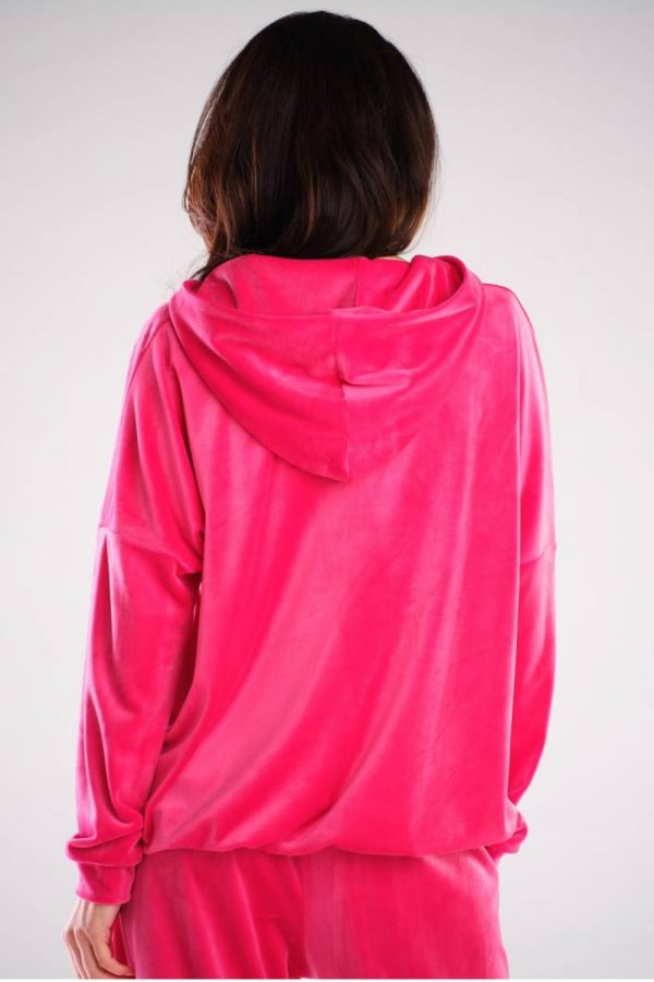 Pink Sweatshirt in Sweatshirts For Women with Polyester and Spandex