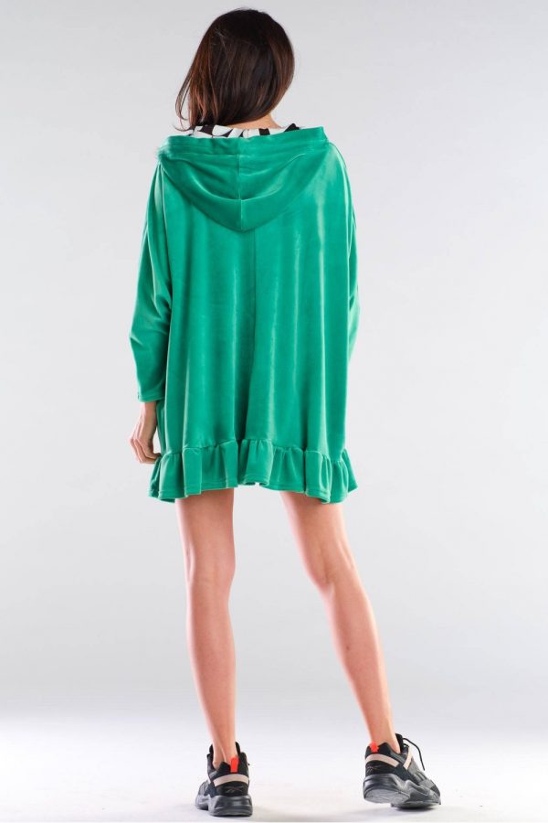 Green Daydress in Day Dresses with Polyester and Spandex