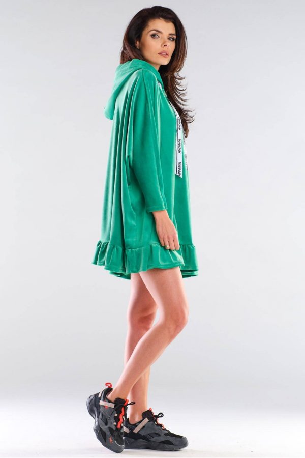 Green Daydress in Day Dresses with Polyester and Spandex