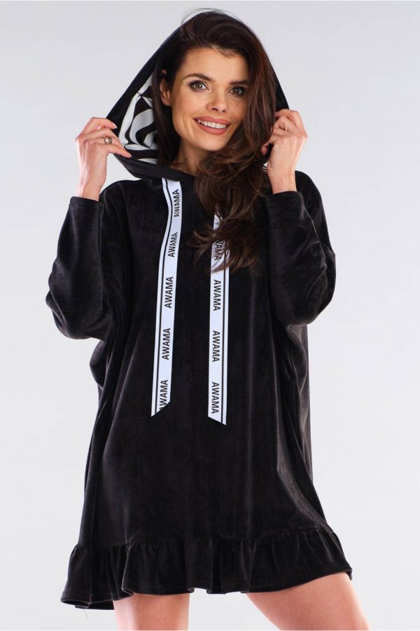Black Daydress in Day Dresses with Polyester and Spandex