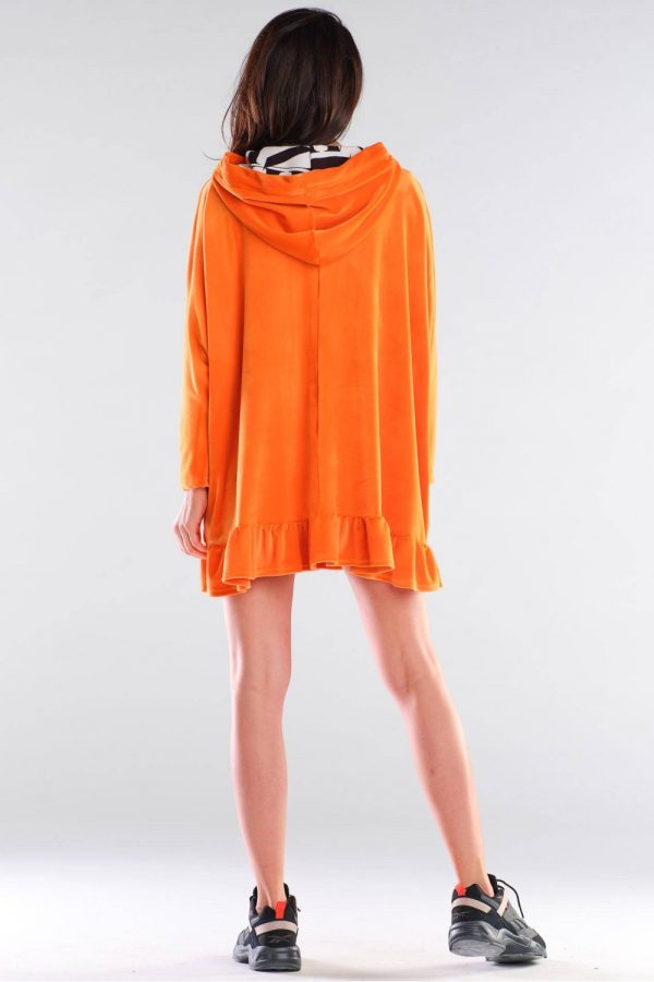 Orange Daydress in Day Dresses with Polyester and Spandex