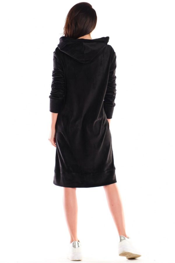 Black Daydress in Day Dresses with Spandex and Polyester