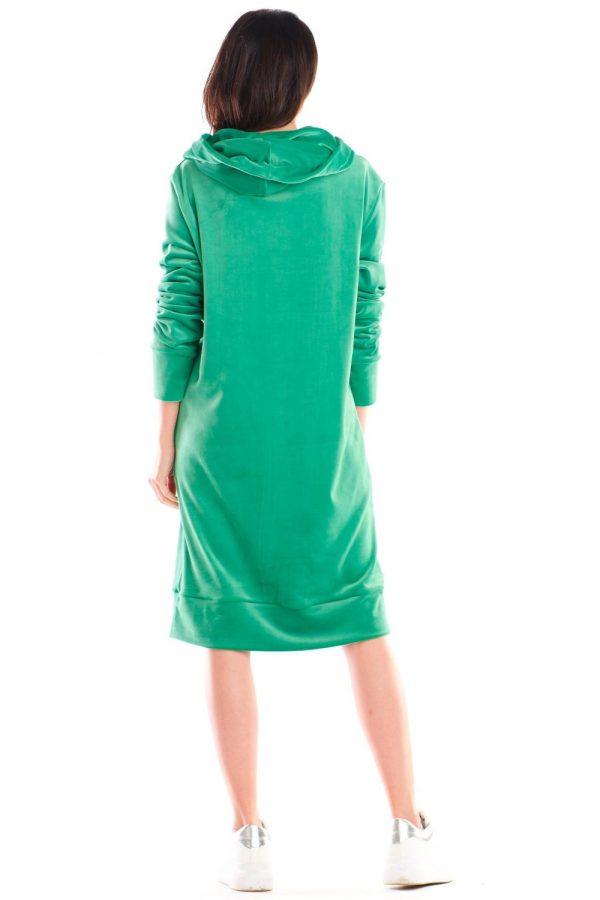 Green Daydress in Day Dresses with Spandex and Polyester