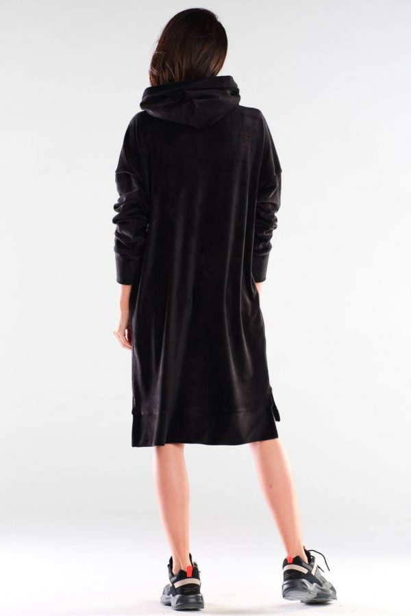 Black Daydress in Day Dresses with Spandex and Polyester