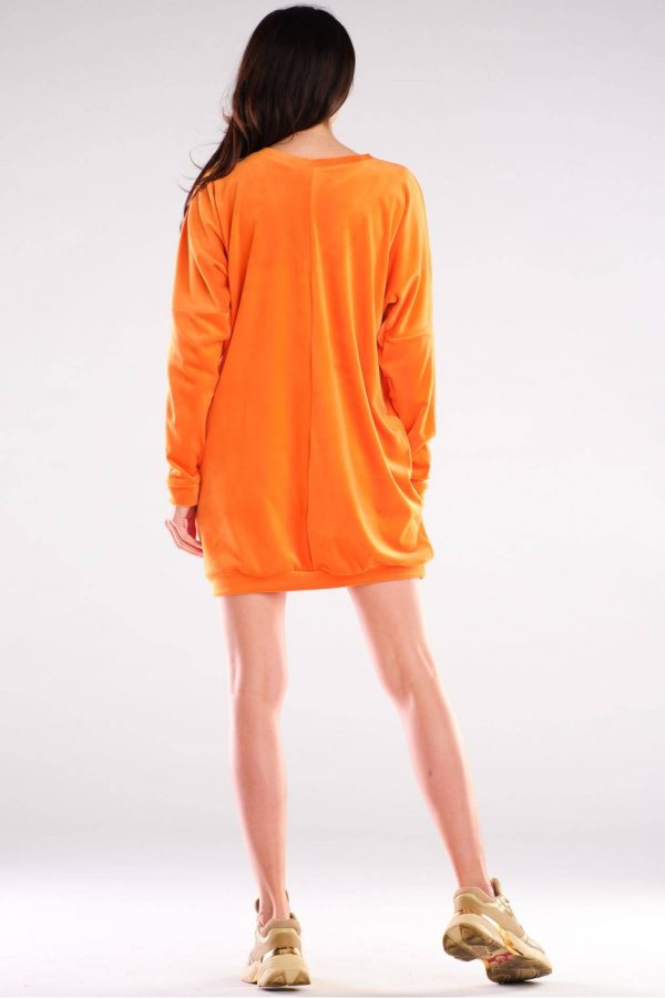 Orange Daydress in Day Dresses with Polyester and Spandex
