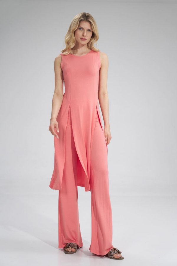 Pink Tunic in Women`s Blouses, Tunics with Spandex and Viscose