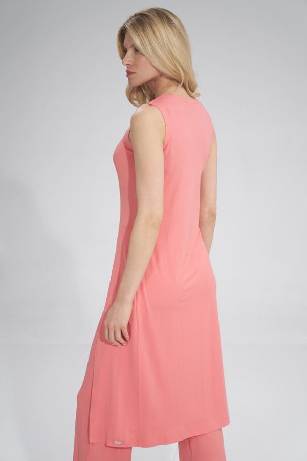 Pink Tunic in Women`s Blouses, Tunics with Spandex and Viscose
