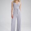 Grey Suit in Playsuits For Women with Spandex and Viscose