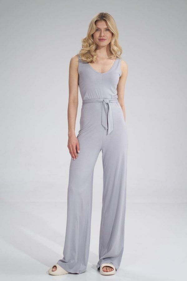 Grey Suit in Playsuits For Women with Spandex and Viscose