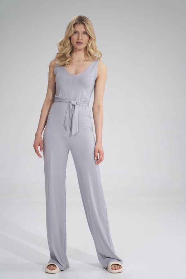 Grey Suit in Playsuits For Women with Spandex and Viscose