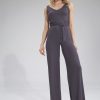 Grey Suit in Playsuits For Women with Spandex and Viscose