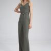 Green Suit in Playsuits For Women with Spandex and Viscose