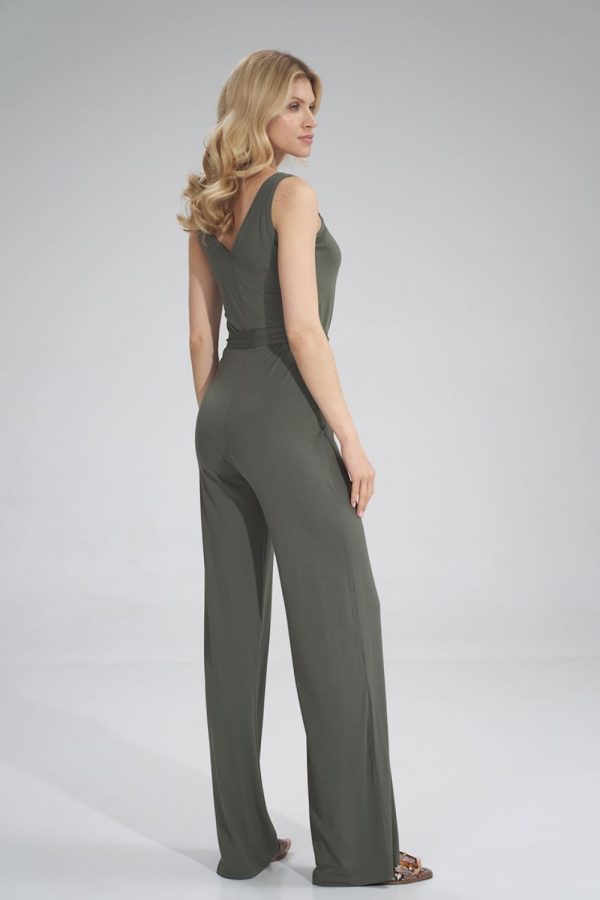 Green Suit in Playsuits For Women with Spandex and Viscose