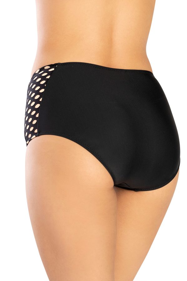 Black Swimming Panties in Two-Piece Swimsuits, Tops, Swimsuit Bottoms with Spandex and Polyamide