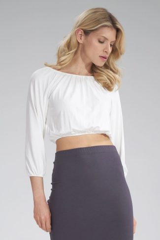 white Blouse model 156121 Figl
