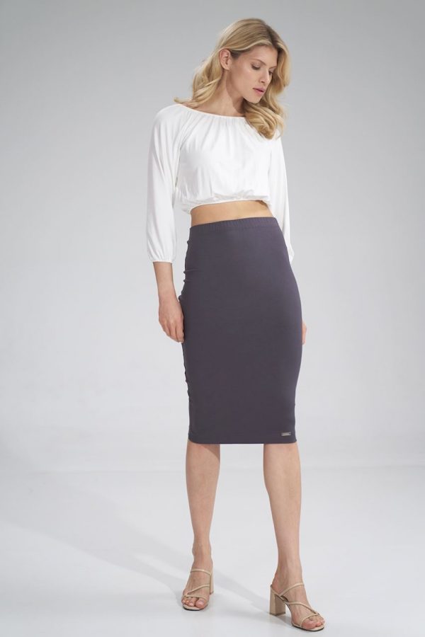 White Blouse in Women`s Blouses, Tunics with Spandex and Viscose