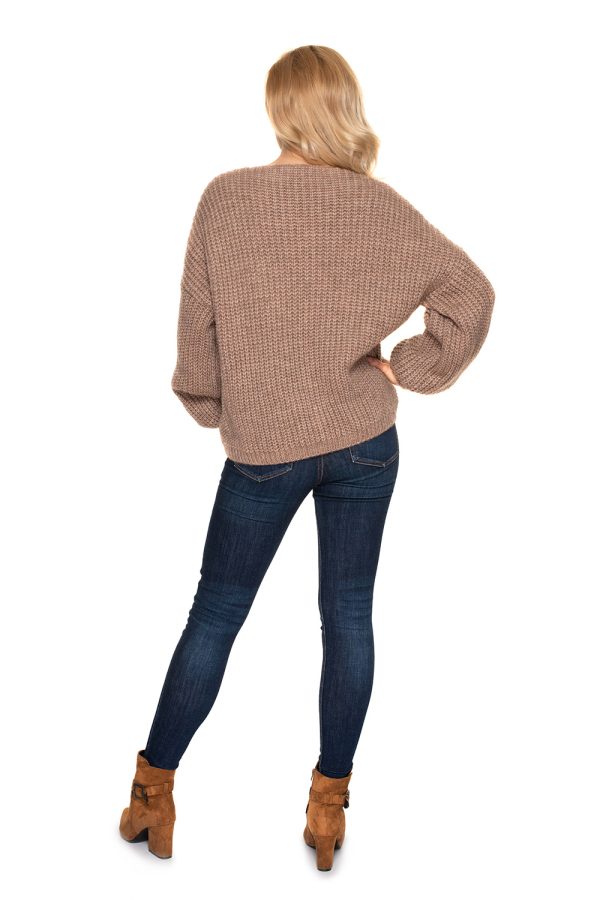 Beige Cardigan in Cardigans For Women, Ponchos with Acrylic, Polyamide, Polyester and Wool