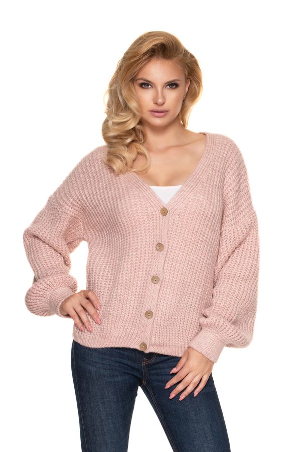 Pink Cardigan in Cardigans For Women, Ponchos with Acrylic, Polyamide, Polyester and Wool