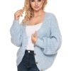 912349 Blue Cardigan in Cardigans For Women, Ponchos with Acrylic, Polyamide, Polyester and Wool