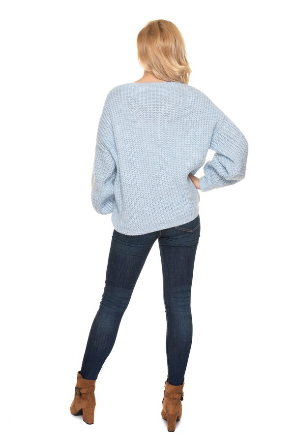 Blue Cardigan in Cardigans For Women, Ponchos with Acrylic, Polyamide, Polyester and Wool