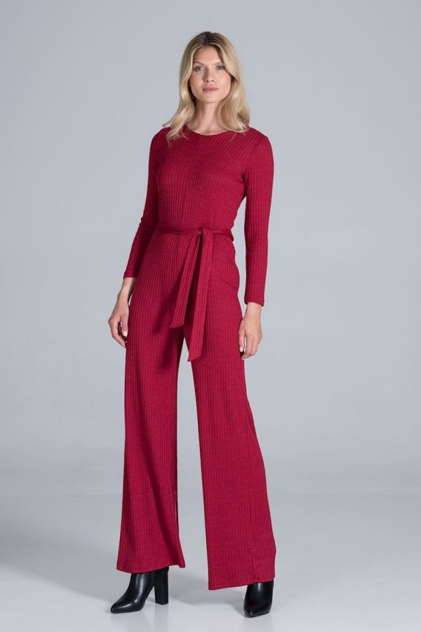 Red Suit in Playsuits For Women with Spandex, Polyester and Viscose