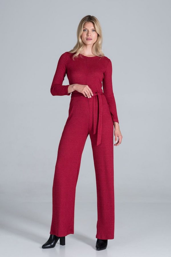Red Suit in Playsuits For Women with Spandex, Polyester and Viscose