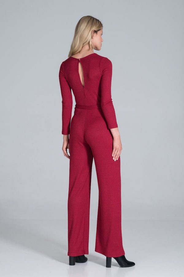 Red Suit in Playsuits For Women with Spandex, Polyester and Viscose