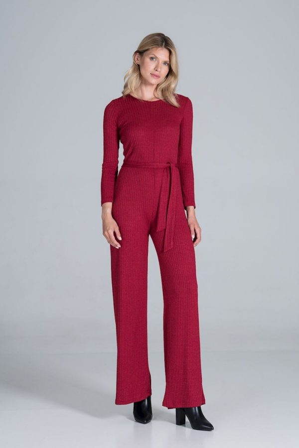 Red Suit in Playsuits For Women with Spandex, Polyester and Viscose