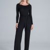 Black Suit in Playsuits For Women with Spandex, Polyester and Viscose