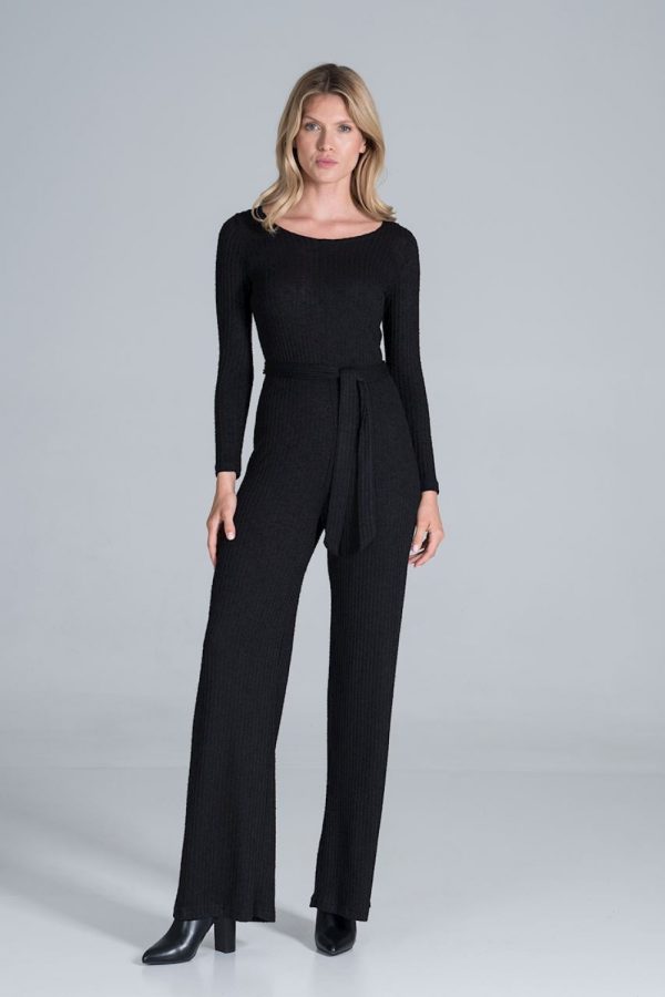 Black Suit in Playsuits For Women with Spandex, Polyester and Viscose