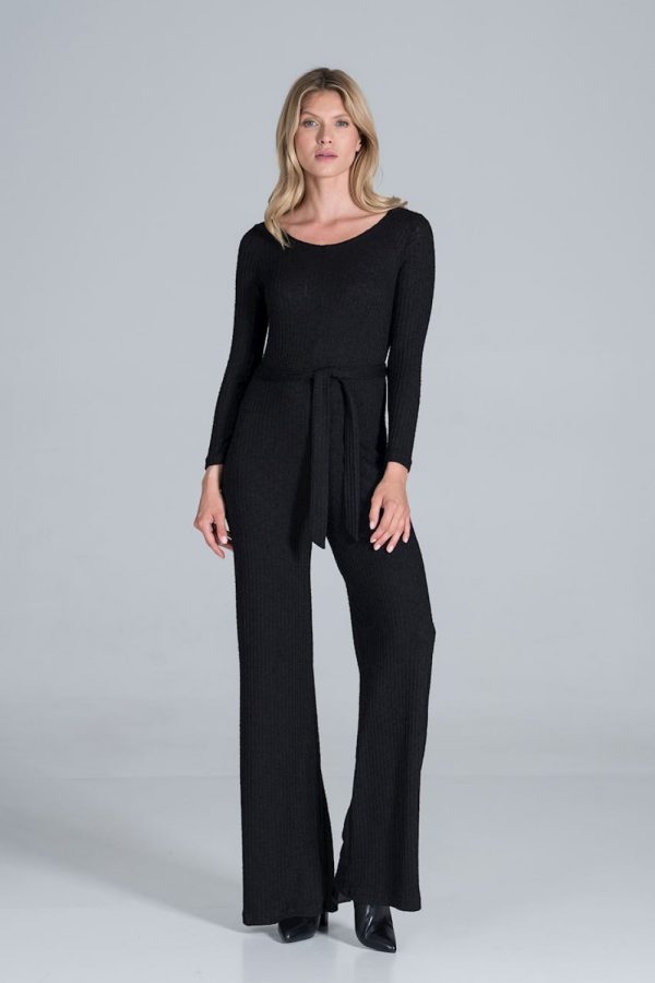 Black Suit in Playsuits For Women with Spandex, Polyester and Viscose