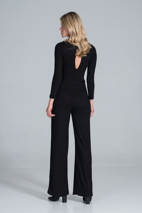Black Suit in Playsuits For Women with Spandex, Polyester and Viscose